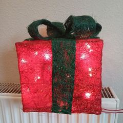 Christmas light up present box
