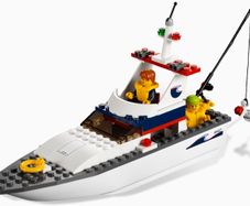 Lego 4642 Fishing Power Boat Citi Town Harbour