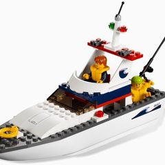 Lego 4642 Fishing Power Boat Citi Town Harbour