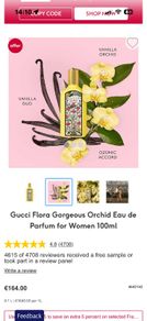 Gucci Flora Gorgeous Orchid 100ml parfum for her