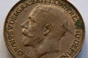 1925 bronze farthing George V