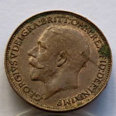 1925 bronze farthing George V