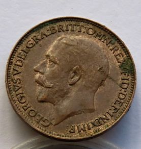 1925 bronze farthing George V