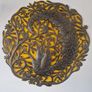 Large cut-metal peacock wall plaque Image 2