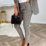 Beige checkered trousers Image 5