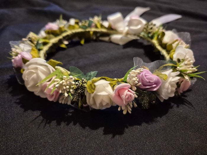 communion flower crown, headpiece , headband