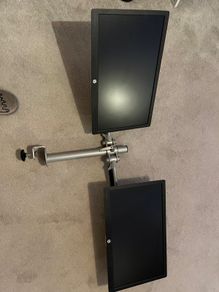 Hewlett Packard Monitors (2) and Work from Home set up