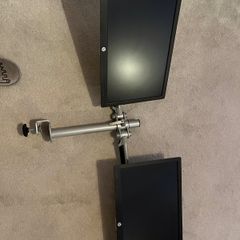 Hewlett Packard Monitors (2) and Work from Home set up