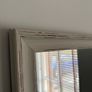 White Wooden Mirror Image 2