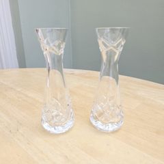 Vintage Crystal Bud Vases