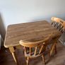 table & 2 chairs wooden Image 2