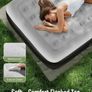 Air Bed, Inflatable Mattress, King Airbed with Built-in Electric Pump, Portable Comfort Blow Up Bed in 3 Mins Self-Inflation with Carry Bag for Camping,Travel & Guests,Home -203x152x33cm Image 4