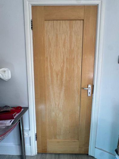 3 x Internal Doors Frosted Glass Panels & Handles Various Size