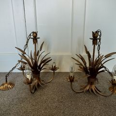 Vintage ceiling lights set of two