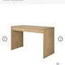 Ethnicraft solid oak desk and stool Image 3