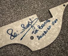 Signed Pete Best (The Beatles) Hofner Pickguard
