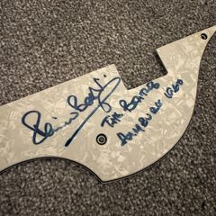Signed Pete Best (The Beatles) Hofner Pickguard