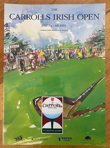 Very Rare 1993 Carrolls Irish Open Programme - Mount Juliet - Golf
