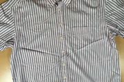 Gant Shirt Mens 2XL Striped Short Sleeve Collared Liberty Bell Poplin - Pink\Blue
