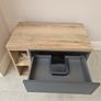 As-new twin drawer wall-hung unit (RT Large Earla Anthracite 600mm) Image 2