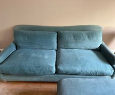 Loaf Pavlova Sofa and matching footstool