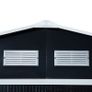 9 x 6FT Metal Shed Roofed Garden Shed Outdoor Storage Shed with Foundation Ventilation & Doors, Dark Grey (FREE POSTAGE) Image 9