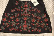 Zara Emroidered skirt BNWT