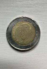 2 Euro Spanish coin with misprint 2002