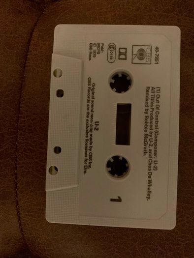 U2 - Three - Original 1985 CBS Ireland Cassette