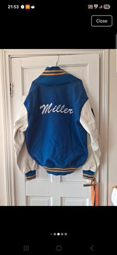 vintage DeLong letterman jacket college high school 90s