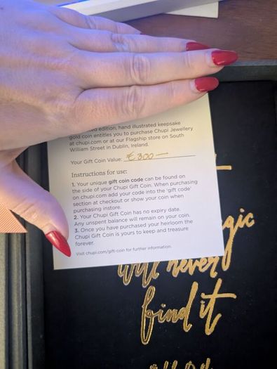 Chupi jewellery 300 euro voucher