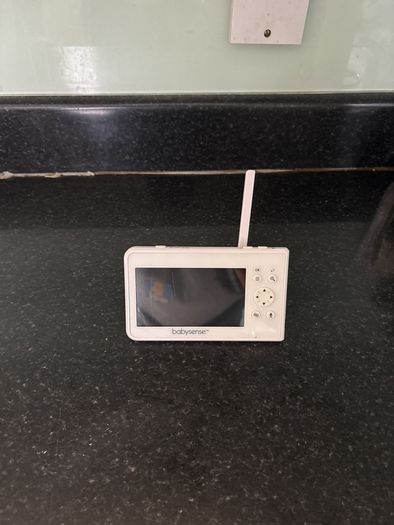 Babysense V43: Video Baby Monitor with 2 Cameras, Non Wifi, Split Screen & Night Light Machine