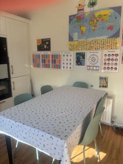 dining table and 6 chairs