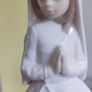 Vintage NAO Lladro First Communion Praying Girl Image 7