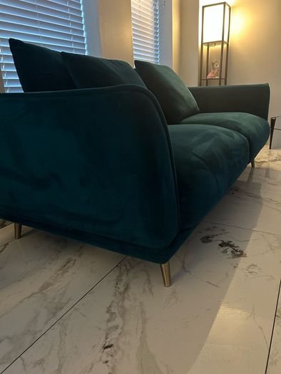 EZ Living Teal Sofa 3 Piece - Katie