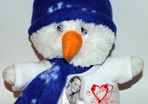 Personalised Snowman Plush soft toy