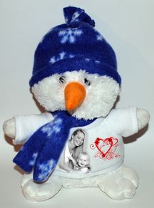 Personalised Snowman Plush soft toy