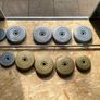 York barbell with clips and weights Image 2