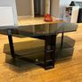 Black Glass TV Stand Image 2