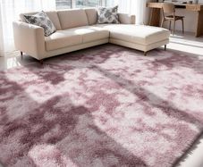 Rugs Living Room - 200x300cm Dark Pink Large Rug for Living Room - Ultra Soft Fluffy Shaggy Rugs for Bedroom, Indoor Nursery Carpets for Kids Room Home Decor, Non Shedding, Anti-Slip Backing