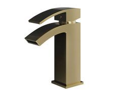Waterfall Basin Mixer Tap | Brushed Brass (Gold)