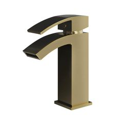 Waterfall Basin Mixer Tap | Brushed Brass (Gold)