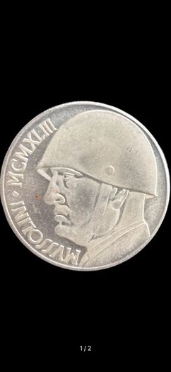 20 Lire, Mussolini Commemorative Coin