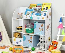 Kids storage Organizer for Toys and Books kids bookcase
