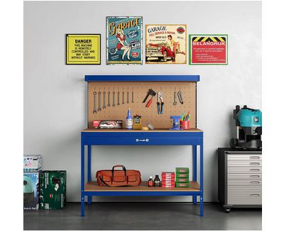 Steel Garage Work Bench Tool Box Workbench Storage