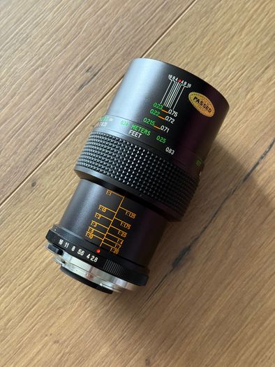 Vivitar 55mm f2.8 Macro OM + Sony E - Olympus OM Adapter