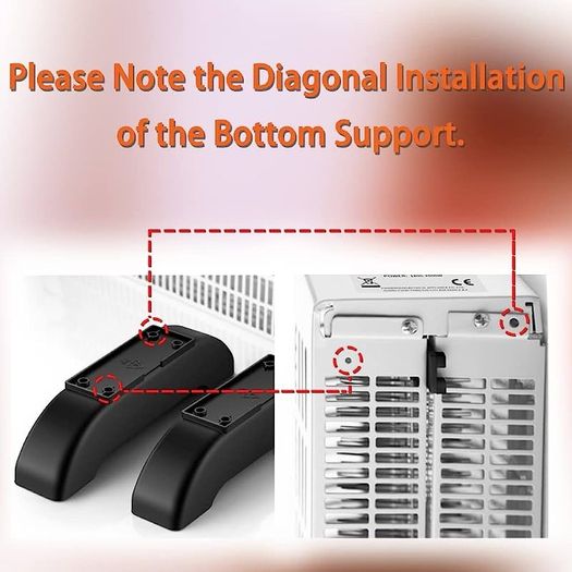 Convector Radiator Heater 2000W Room Heating with Adjustable Thermostat