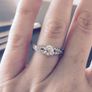 Platinum Diamond Engagement Ring with GIA Certified 0.70ct Centre Stone Image 3