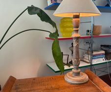 Vintage Style Wooden Table Lamp