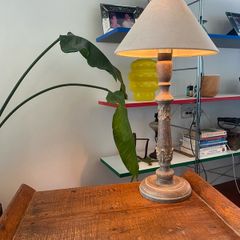 Vintage Style Wooden Table Lamp